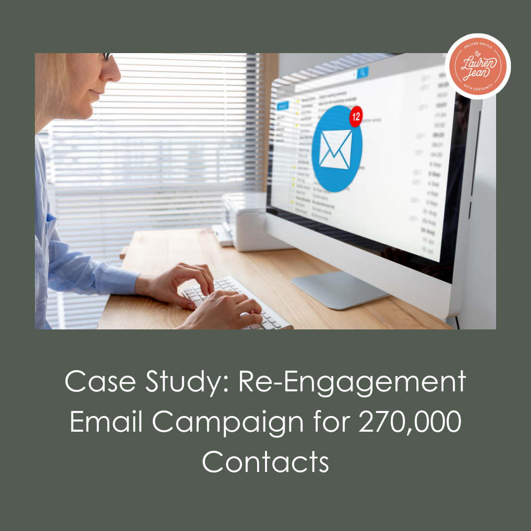 Case Study: Re-Engagement Email Campaign | By Lauren Jean