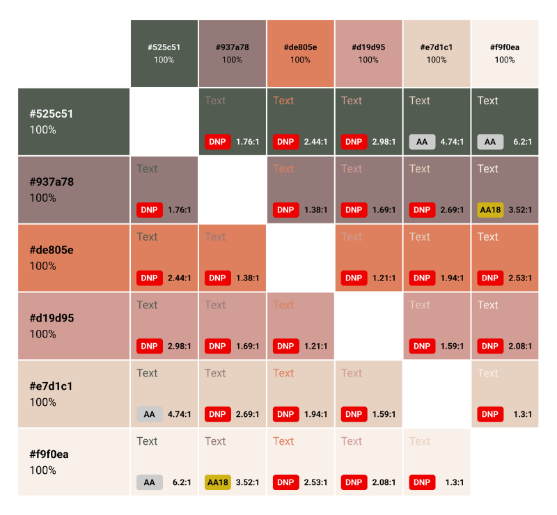 Create an approved colors cheat sheet for easy reference.