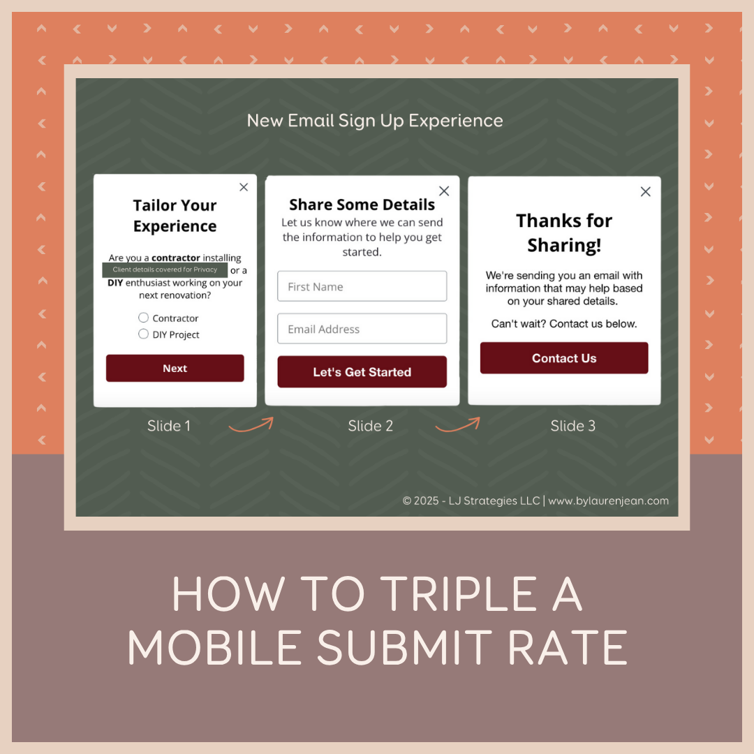 How to Triple a Mobile Submit Rate